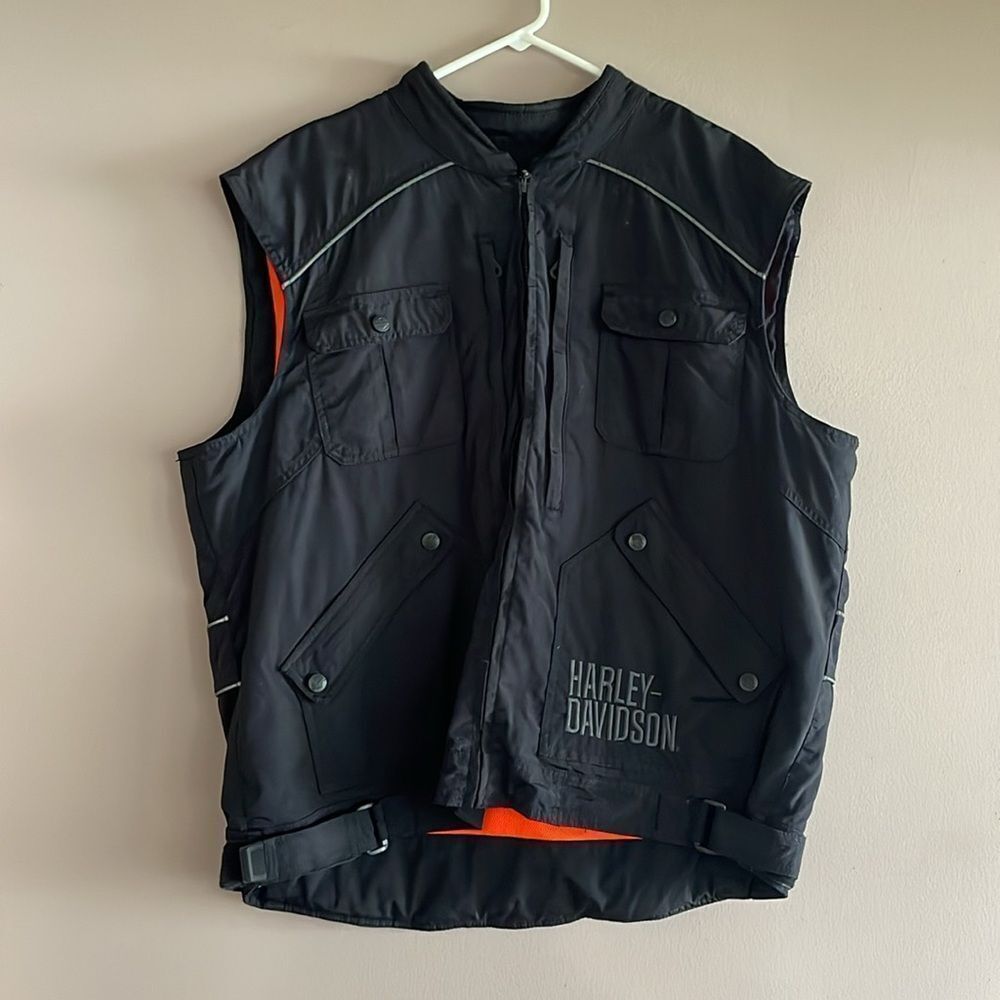 Harley Davidson zip down vest